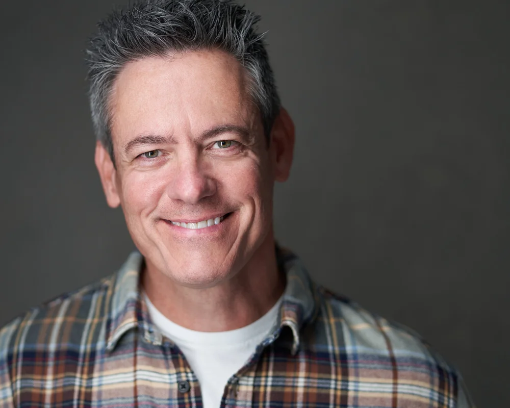 Professional actor headshot Philadelphia - studio lighting theatrical portrait