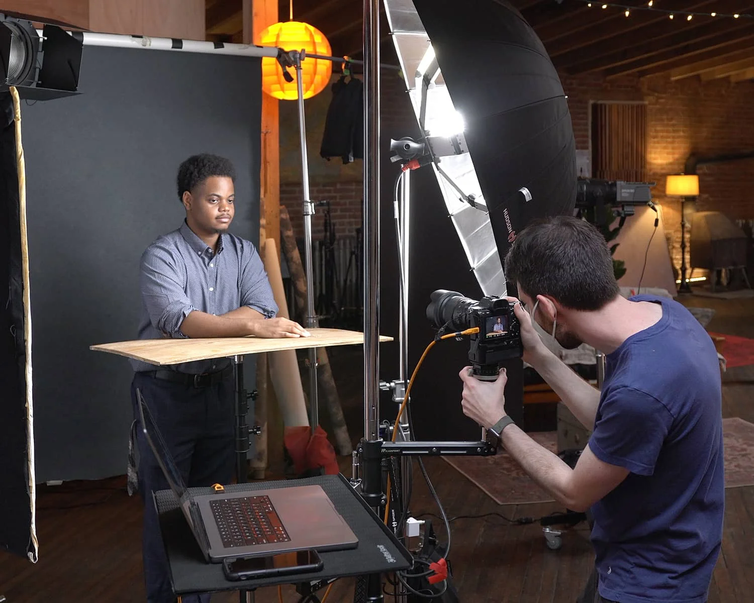 Philadelphia corporate headshot photographer studio setup - professional business photography equipment