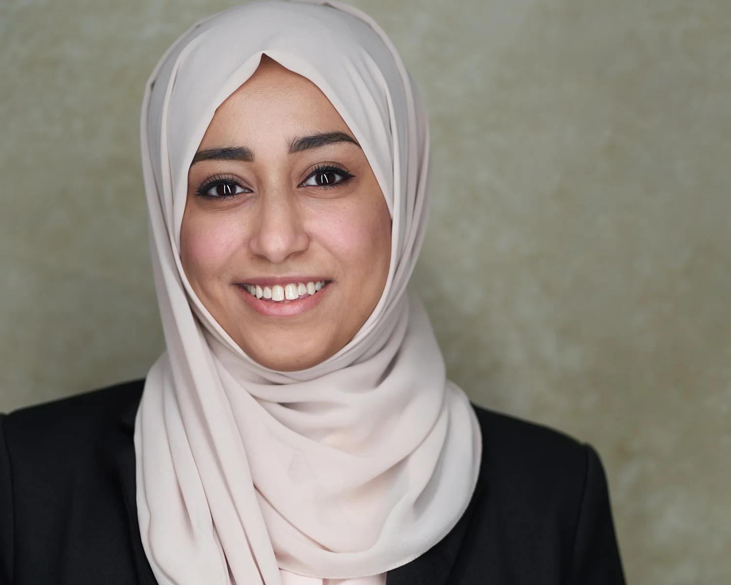 Medical student in professional attire