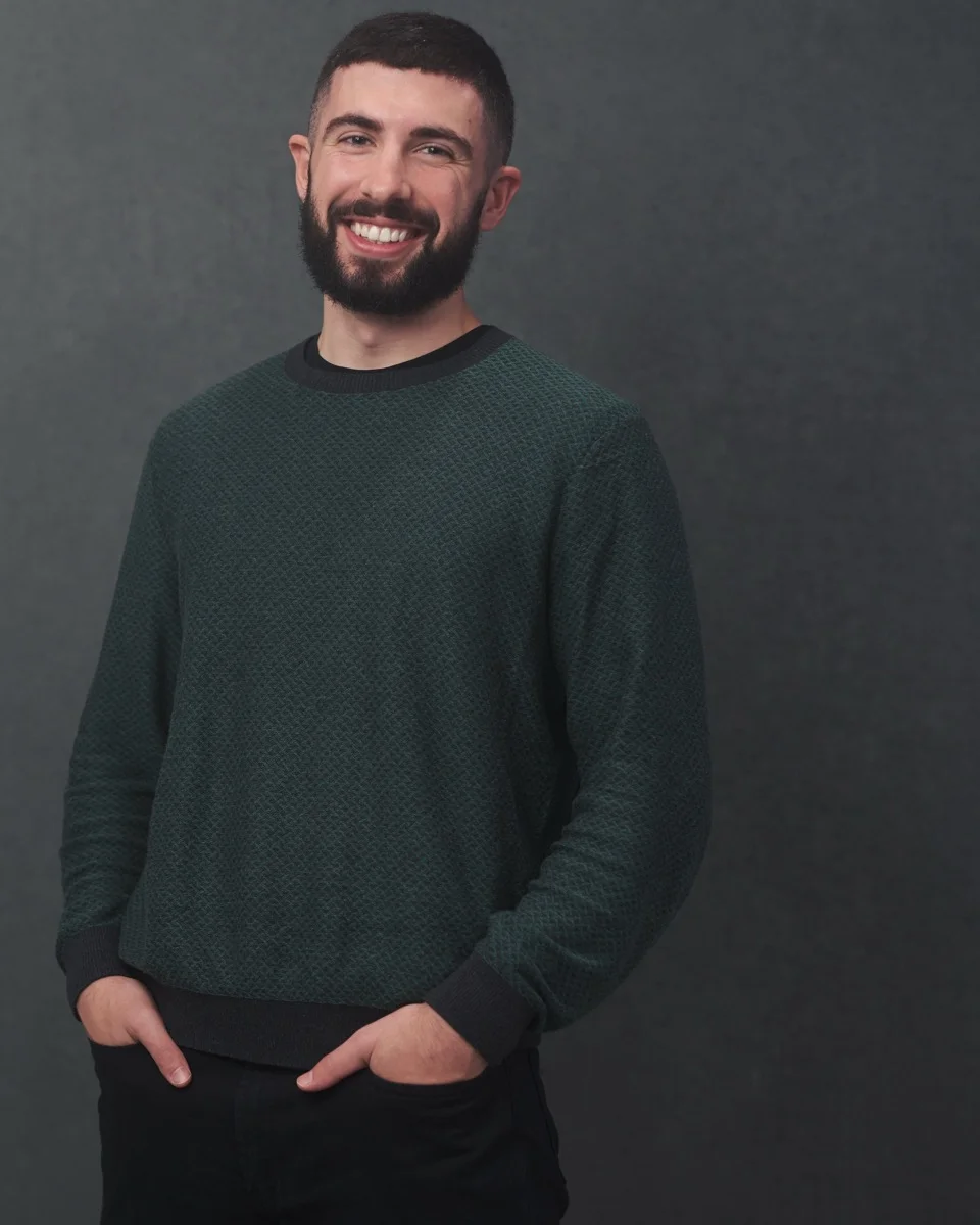 Branding portrait - relaxed smiling studio headshot Philadelphia