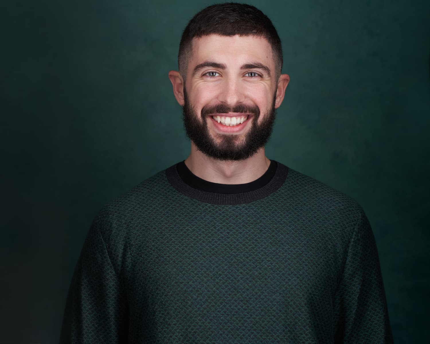 Traditional headshot with simple background